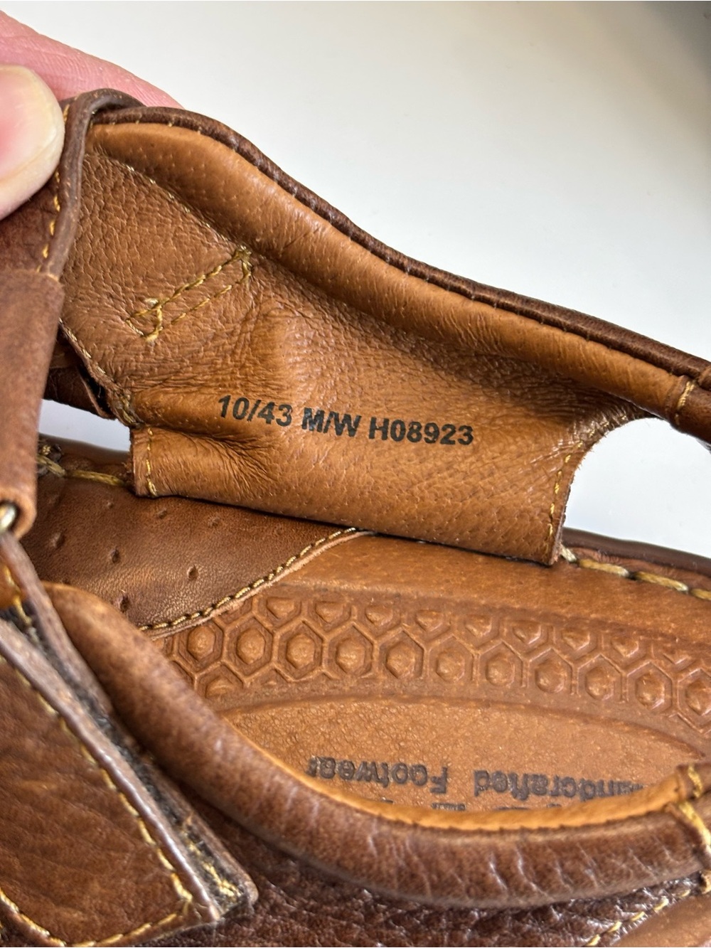 Born Cabot III Fisherman Sandals Men Sz 10 Brown Leather Closed Toe Comfort Shoe - Picture 11 of 16